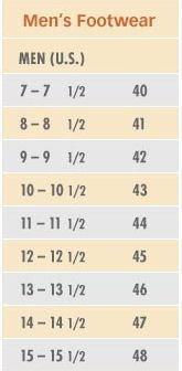 Haflinger Size Chart