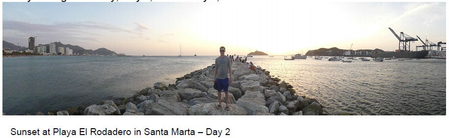 Visiting Santa Marta on the coast of Colombia