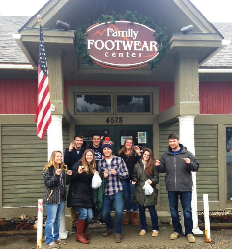 Penn State Students turn a casual shoe shopping trip into a real life learning experience!
