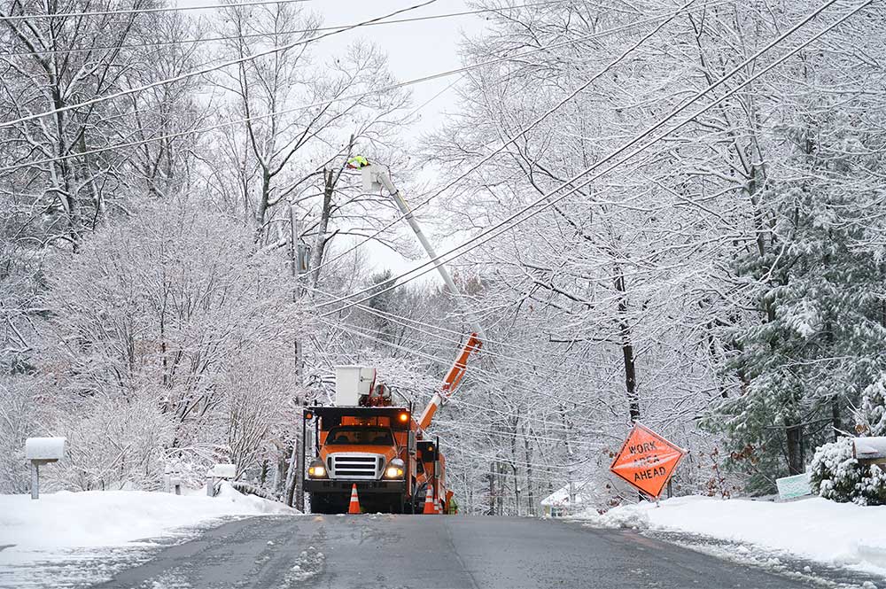 Lineman working in snowstorms and inclement weather need waterproof boots with good outsoles