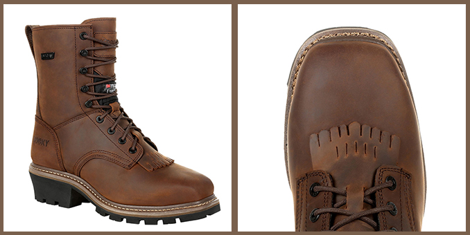 Rocky's Square Toe Logger Boots