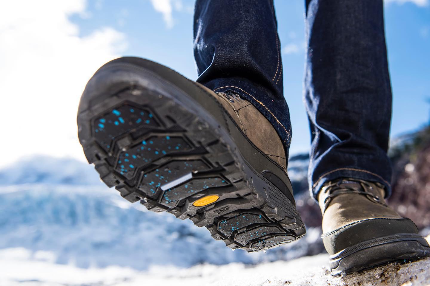 High Elevation Hikers need boots with outsoles that provide traction on snow and ice.